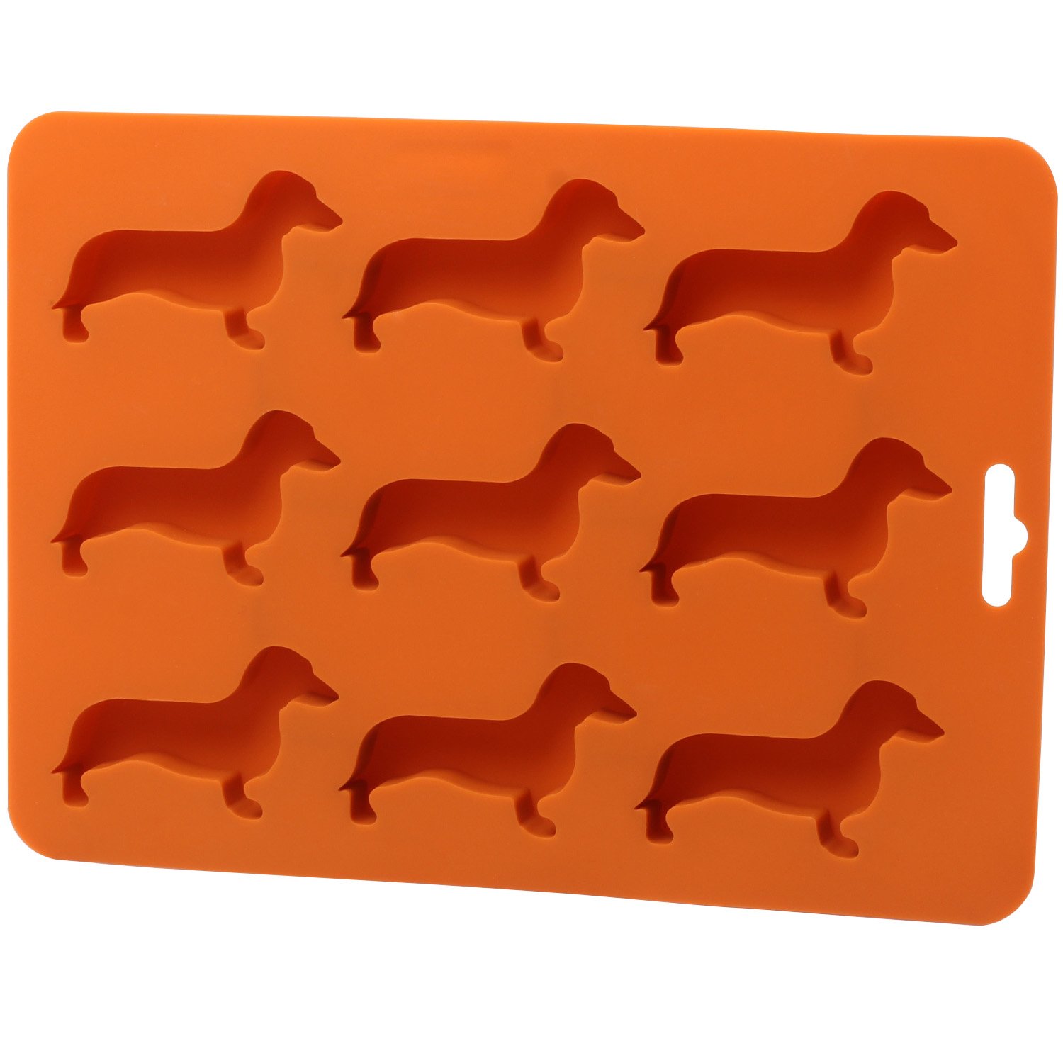 MEKBOK Ice Trays Ice Mold Candy Mold Silicone Ice Cube Trays in Dachshund Dog Shaped with BPA free Silicone