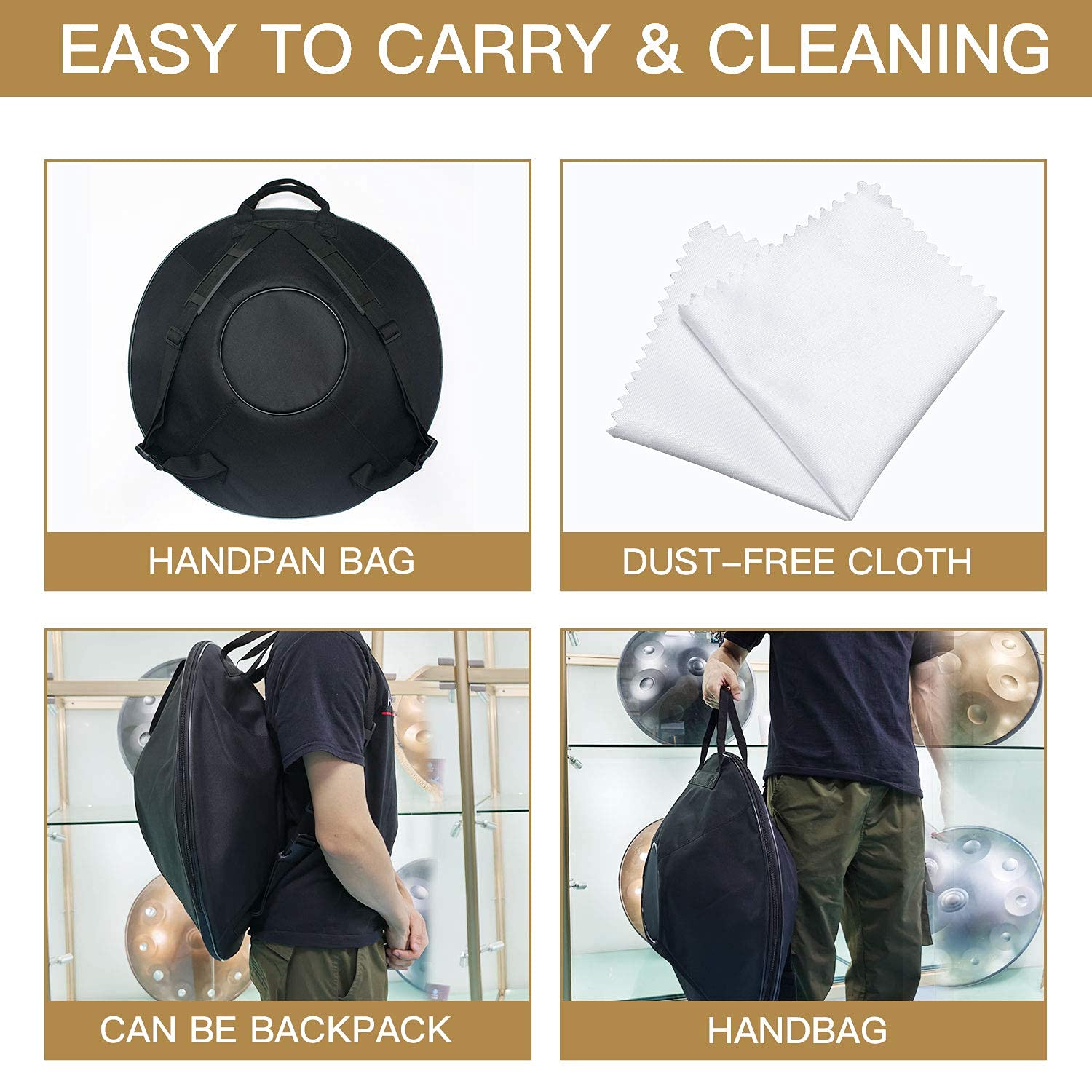 Amazon | ハンドパンドラム楽器、AS TEMANハンドパンニ短調9ノート22  