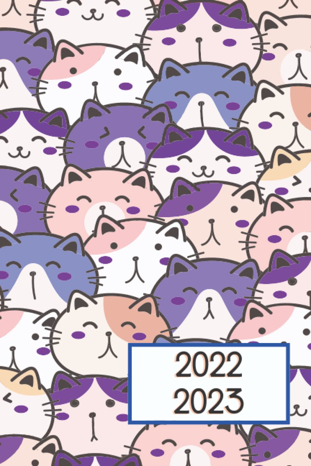 2 Year Planner 2022-2023 Cat Design: Monthly Planner from Jan 2022 - Dec 2023, Monthly Planner with Notes Pages
