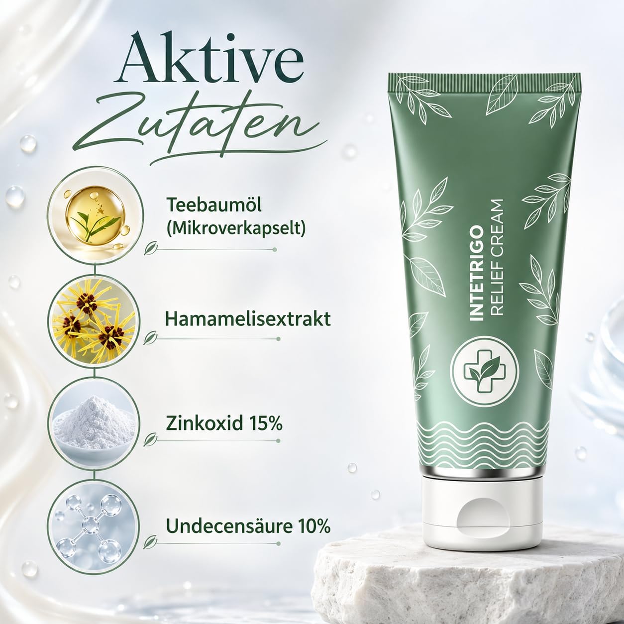 Healora Intertrigo Relief Cream Hautpflege Creme Für Gereizte Haut Sanfte Pflege Für Reibungsempfindliche Hautbereiche Unter Brust Achseln Und Körperfalten (1 pcs)