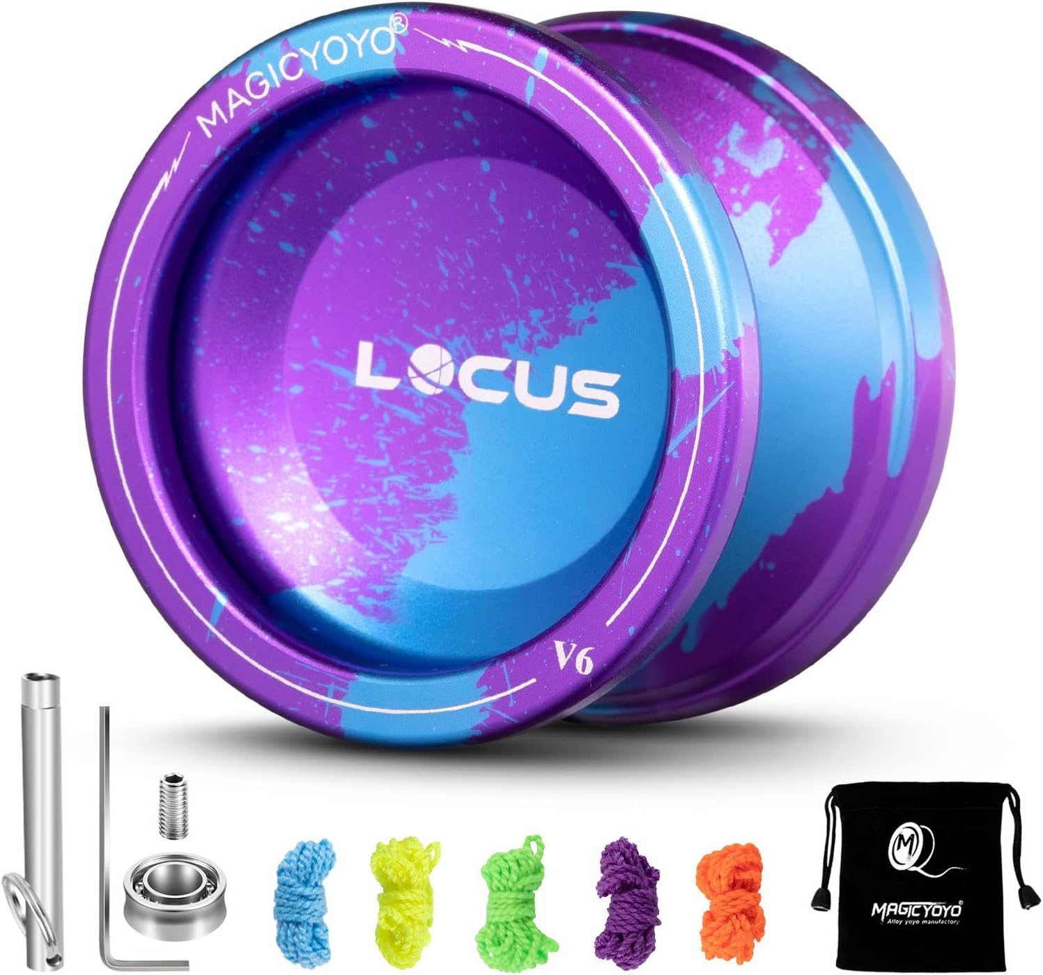 MAGICYOYO V6 LOCUS Responsive Yoyo for Kids, Dual Purpose Metal Yoyo