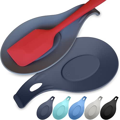 Silicone Spoon Rest for Stove Top Set of 2 –