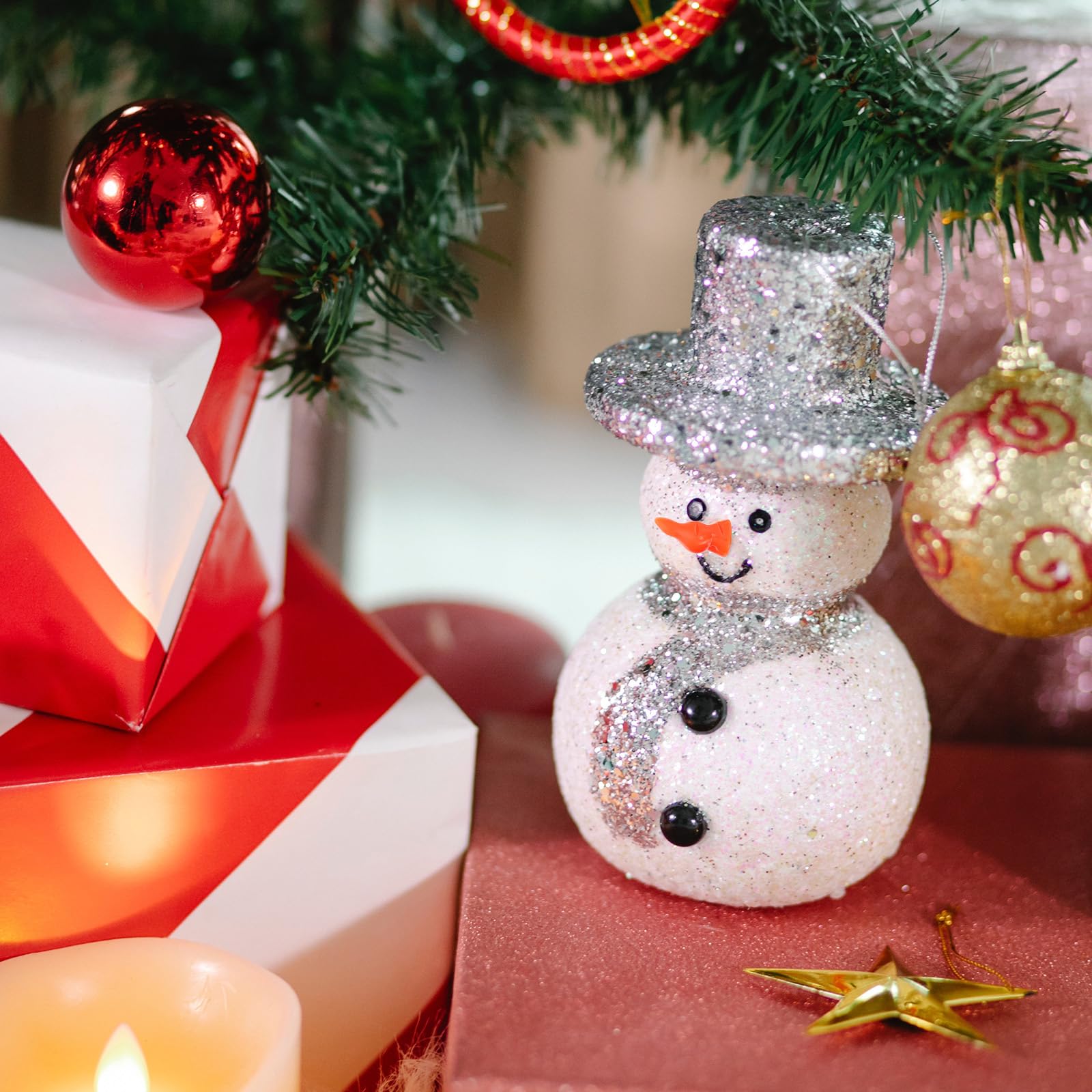 NUOBESTY 160pcs Snowman Nose Christmas Red Snowman Nose Santa Claus Doll Nose for DIY Craft Making Christmas Decoration - Image 3
