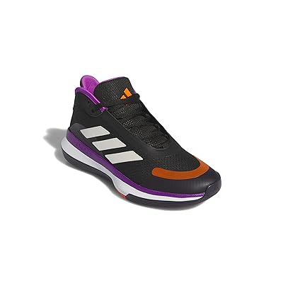adidas Bounce Legends Low Trainers Basketball Shoes Black/Purple Burst/Aurora Black