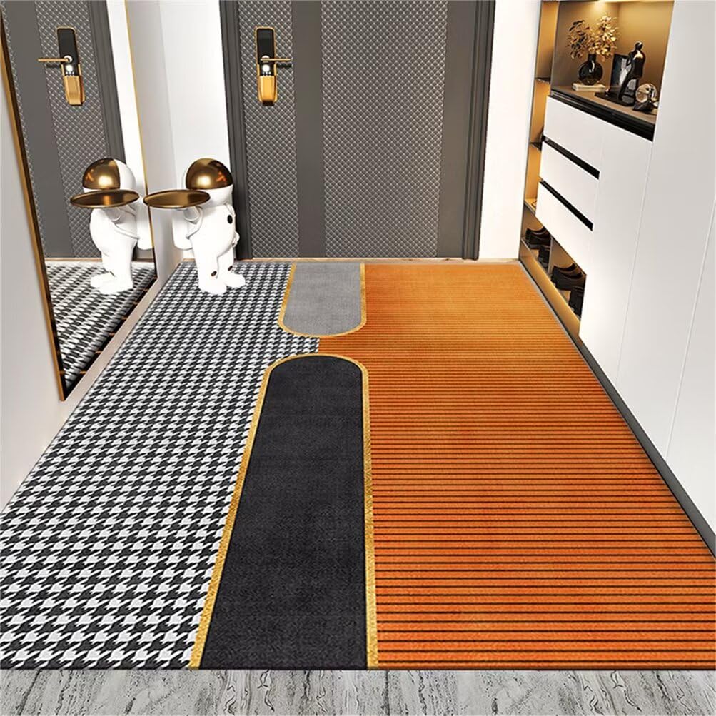 Tapis chambre enfant de qualité durable 70x140 antidérapant au design géométrique moderne