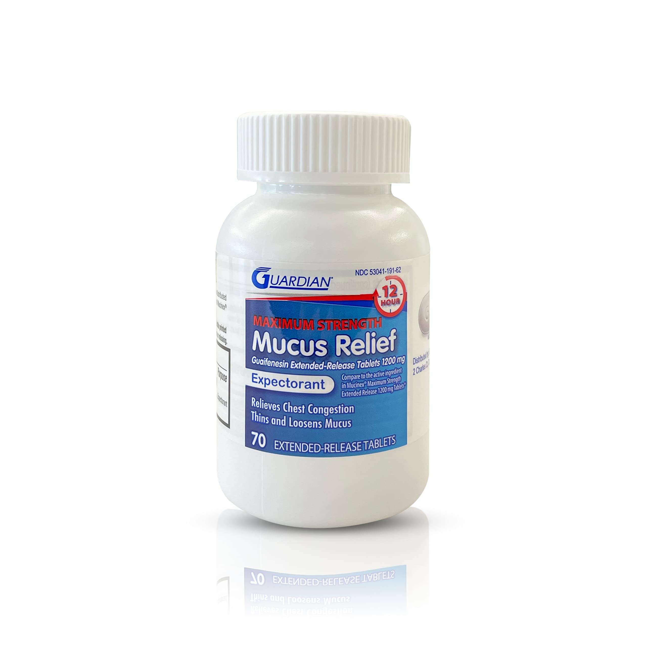 Guardian Mucus Relief 12 Hour Extended Release Guaifenesin, 1200mg