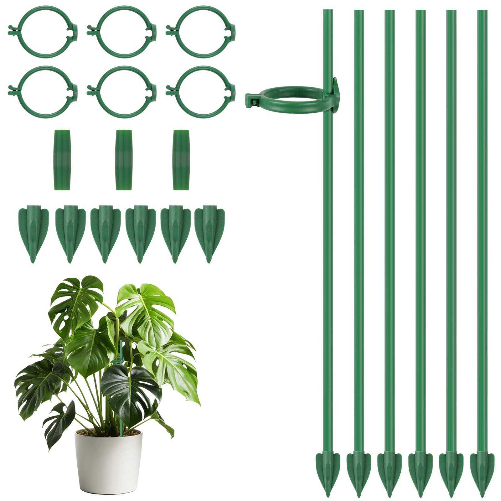 lot de 21 tuteurs pour plantes