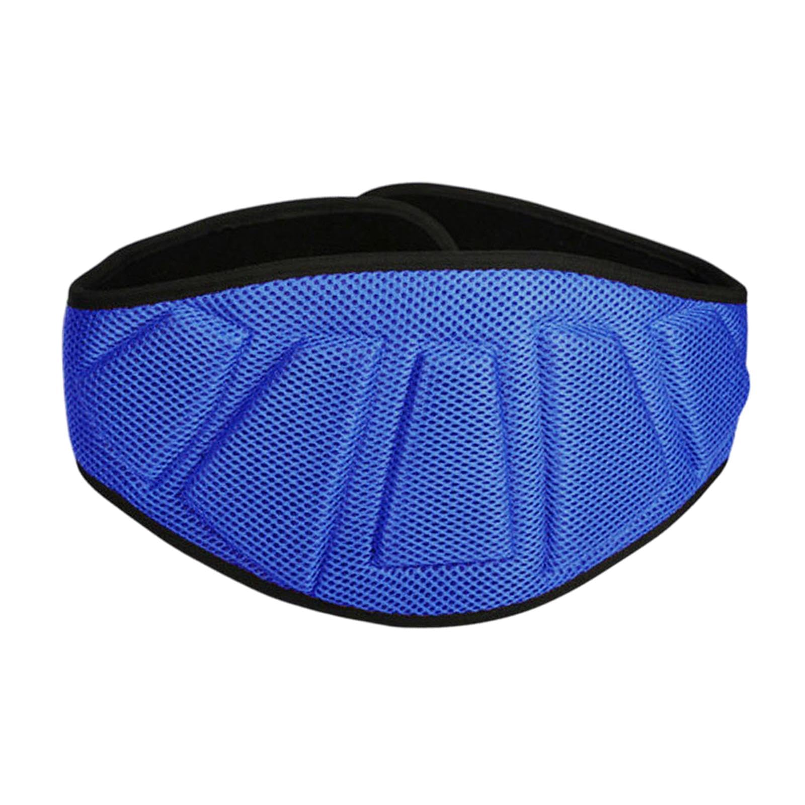 SAZ DEKOR Weight Lifting Belt Back Lumbar Support for Cross Training Bodybuilding M Blue-image-9