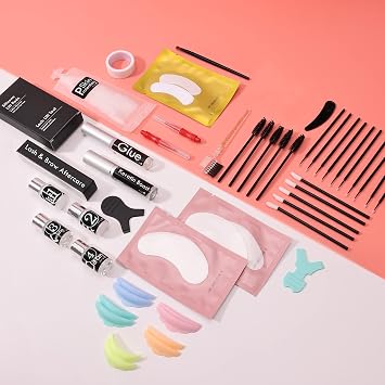 Lash Lift Kit, Lash Lifting and Brow Lamination 2 in 1, DIY Eyelash Perm At Home, Perming Lashes With Strong Glue(lash and eyebrow lift kit)