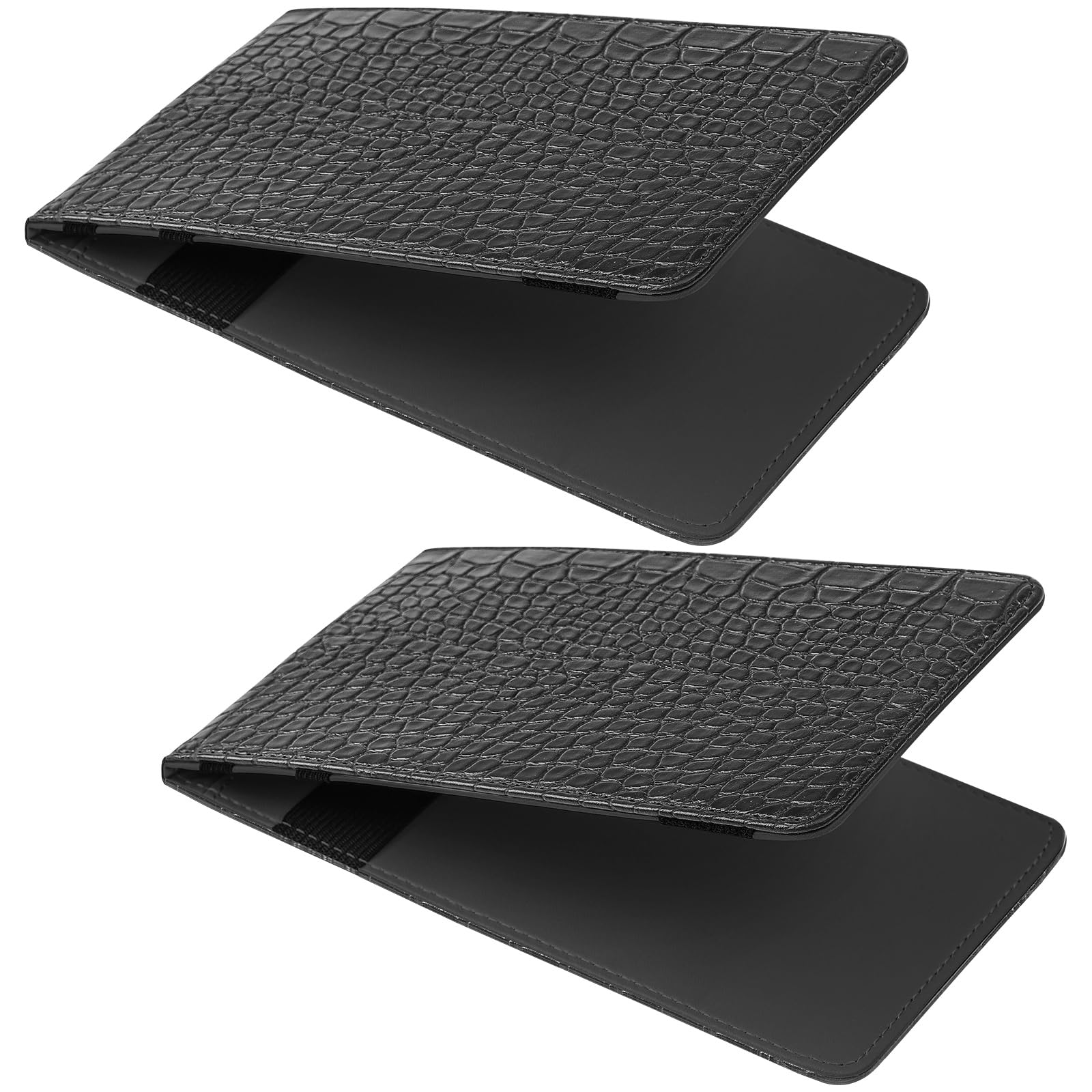 2 soportes de cuero para tarjetas de puntuación de golf de 7.6 x 4.5 pulgadas, libro de puntuación de golf, diario de cuero