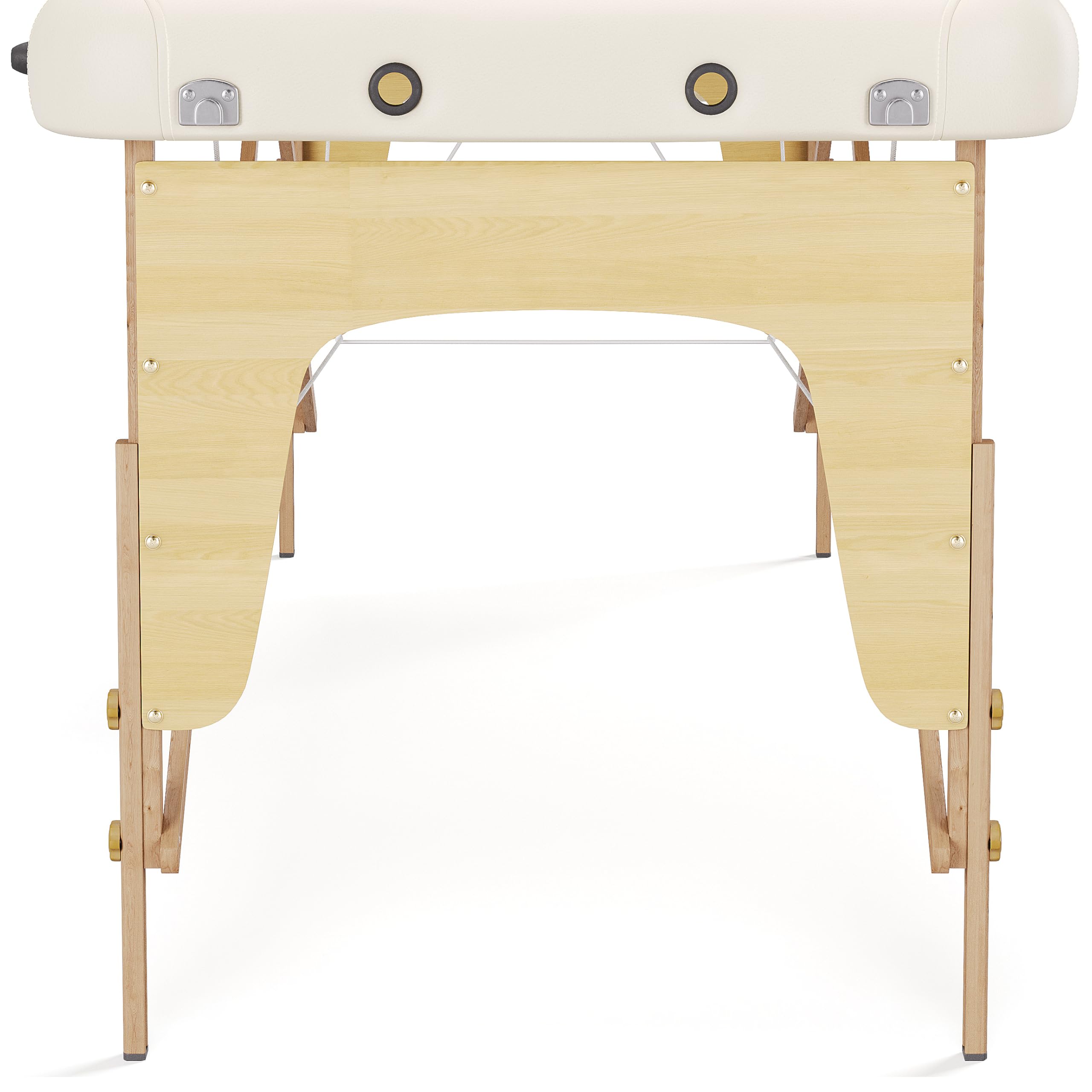 BELTOM® Camilla de Masaje 3 Zonas portatil 180 x 56 cm. - Pesa Solo 13,2 kg. y con Accesorios 15,5 kg. - Mesa Cama Banco Plegable Reiki Fsioterapeuta - Crema