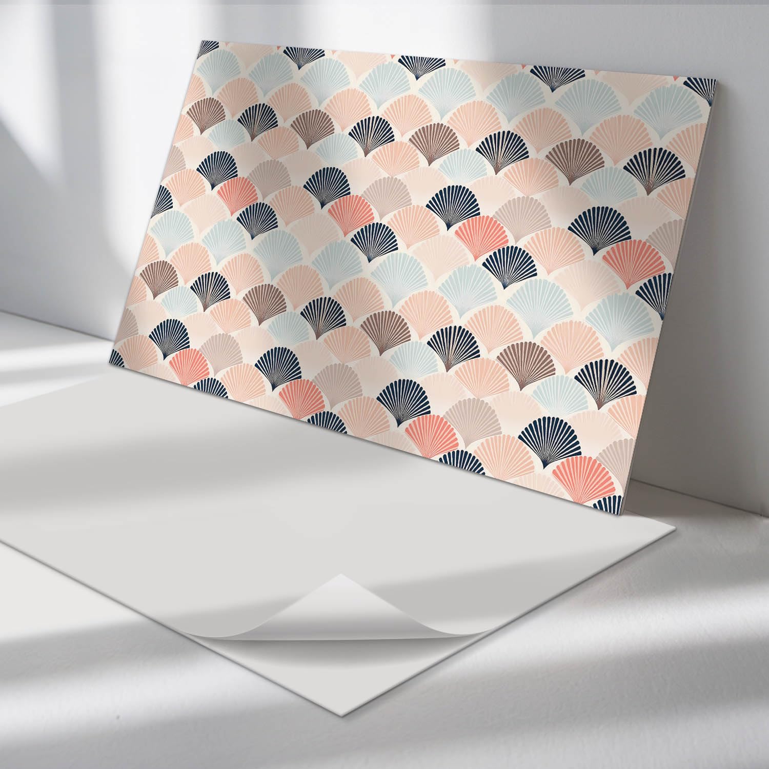 Pannelli Rettangolari PVC 60x30 cm Durevole 6 Pezzi Confezione Multipla Rettangolare Decorazione Pavimentazione Installazione Rapida Antischizzo Vinile - Modello di tifosi in onde