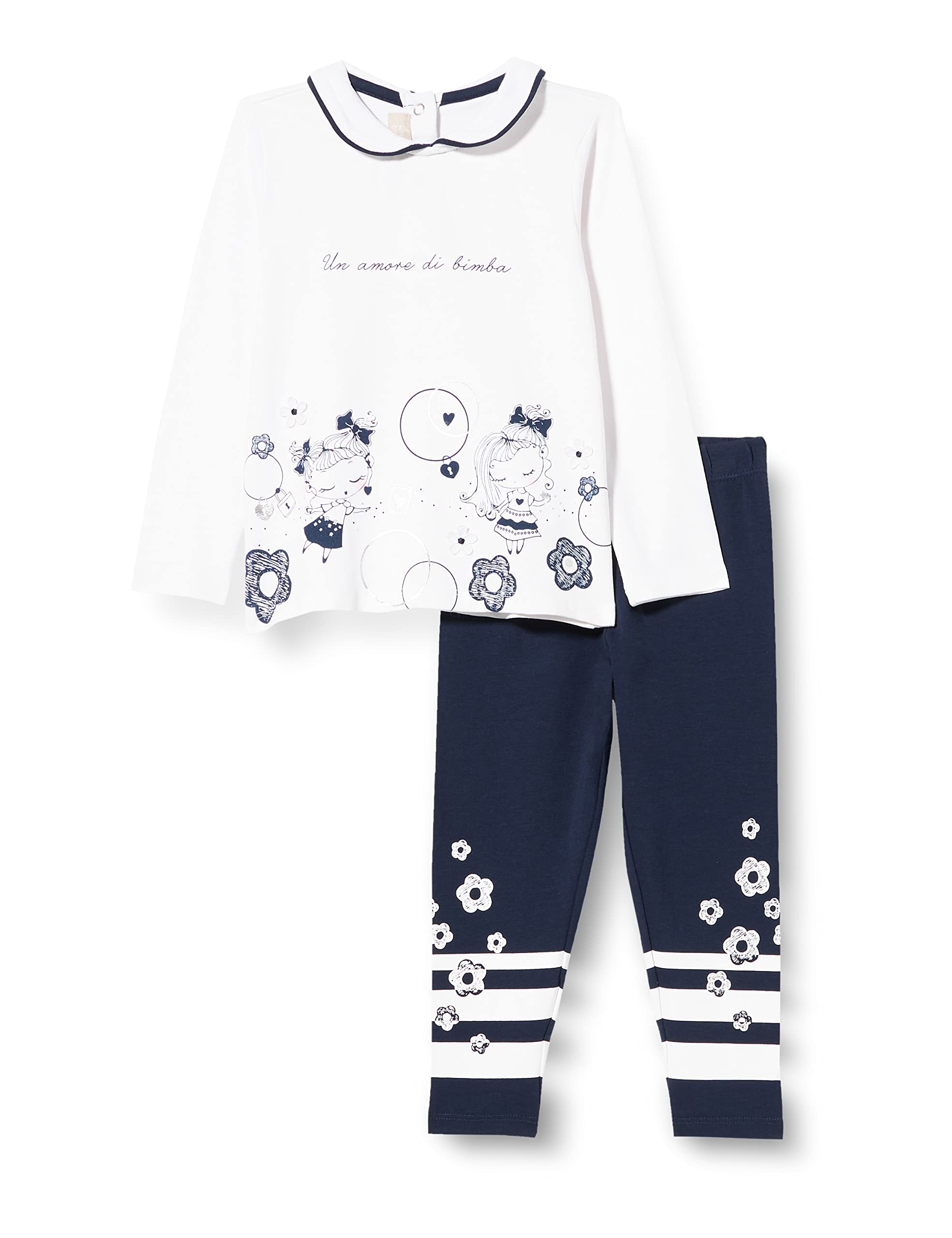 Chicco T-shirt Manica Lunga Per Bambine - Cotone Elasticizzato, Stampa Colorata