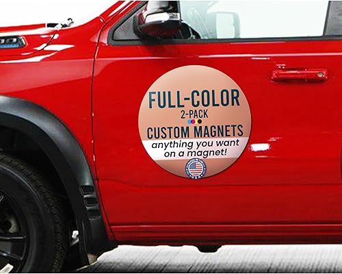 Miniatura 7 de Magnet Me Up Imán personalizado de 12 x 18 pulgadas, 2 unidades, perfecto para negocios, publicidad, uso personal, regalos, elige tu texto, carga