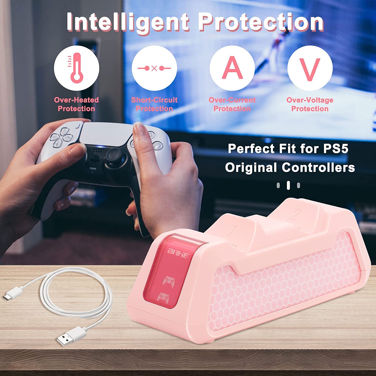 Amazon.co.jp: BRHE PS5コントローラー充電ステーション かわいい 