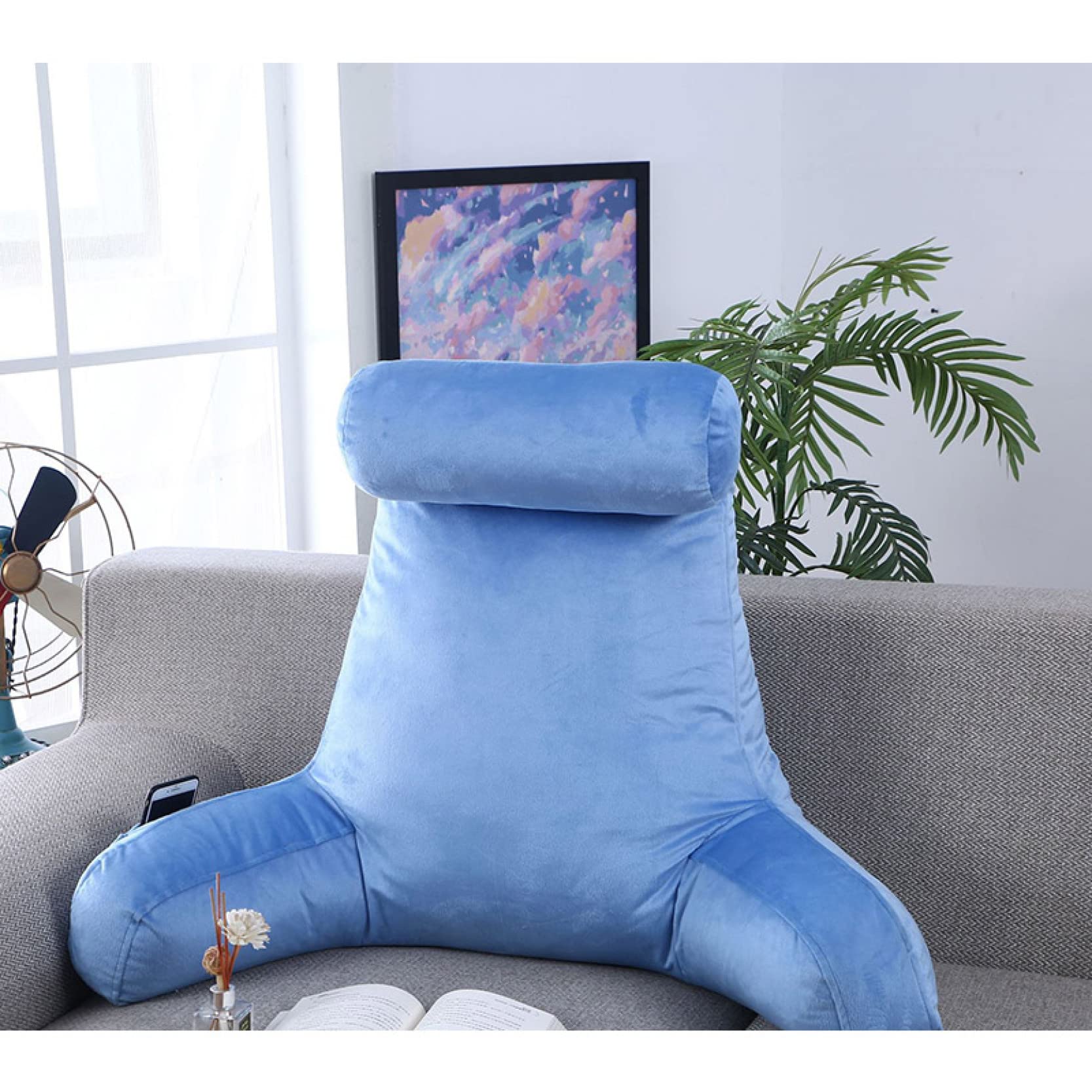Amazon｜背もたれ クッション 読書用クッション タイプ5 - 腰枕 65*46 