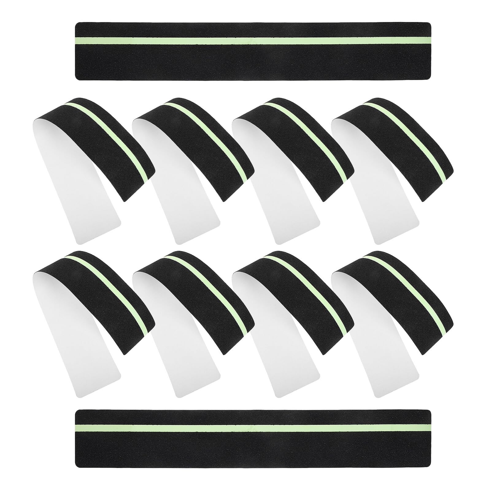 10 Pièces Ruban Antidérapant Autocollant pour Escaliers Intérieur et Extérieur Bandes Antidérapantes Texturées pour Sols Humides Adhérence Maximale et Sécurité Polyvalente