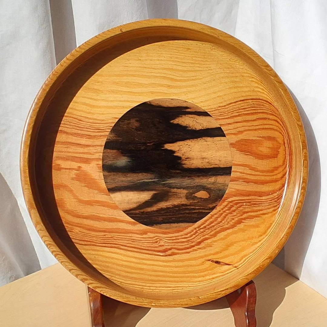 お盆 松 幅29.8cm 高4.2cm 黒柿のはめ込み 飾り盆 超銘木 Amazon.co.jp: お盆 松 幅29.8cm 高4.2cm 黒柿のはめ込み 飾り盆 超