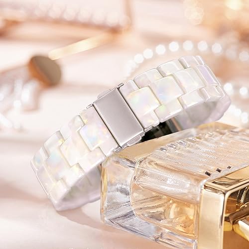 Miniatura 179 de Lightweight Resin Band For Apple Watch Series 11 10 SE 9 8 7 6 5 4 3 2 1 Ultra 3 2, Fashion Adjustable Replacement Strap for iWatch Bands 38mm 40mm