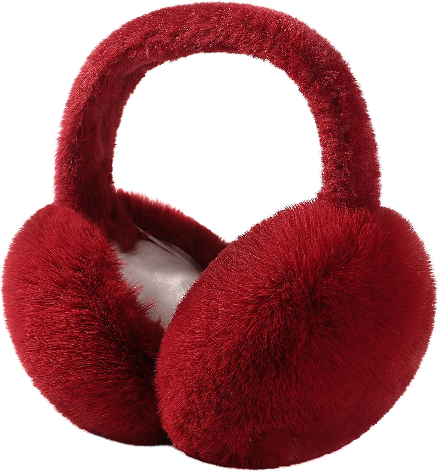 Tavaleu Ear Muffs for Winter Women, Faux Fur Warm Earmuffs Cute Foldable Outdoor Ear Warmers For Women Girls