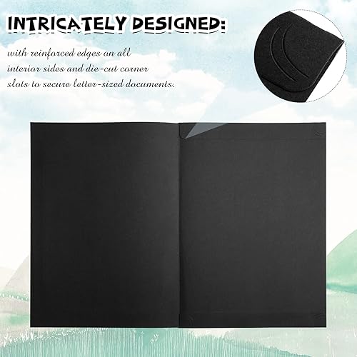 Miniatura 5 de Fainne 80 soportes para certificados para diplomas, portadocumentos para certificados, carpetas de certificados con borde de lámina dorada para