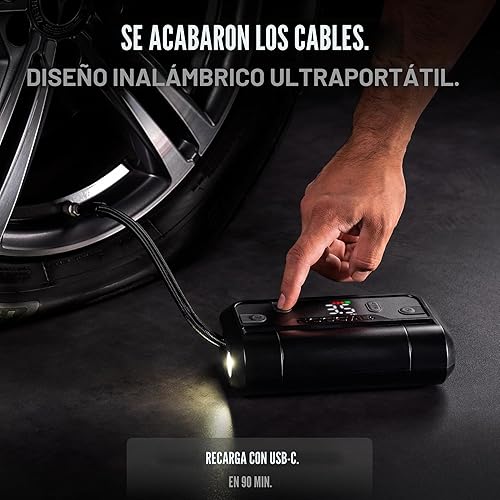 Miniatura 3 de NOCO Air AL5: Inflador de neumáticos ultrarrápido de 5A sin cables – Compresor de aire portátil con batería – Flujo de aire de 17 SLPM Infla de 0–40