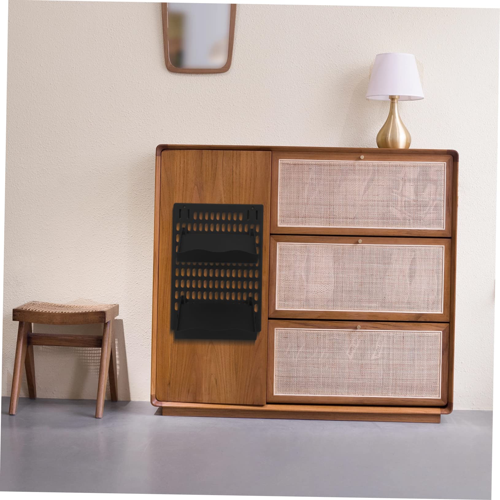 HOOTNEE 1set Adhesive Shoe Storage -Mounted Multi-Functional Shoe Holder for Bathroom Entryway Strong Load-Bearing Design Easy Installation No Damage to Walls for Slippers Heels More