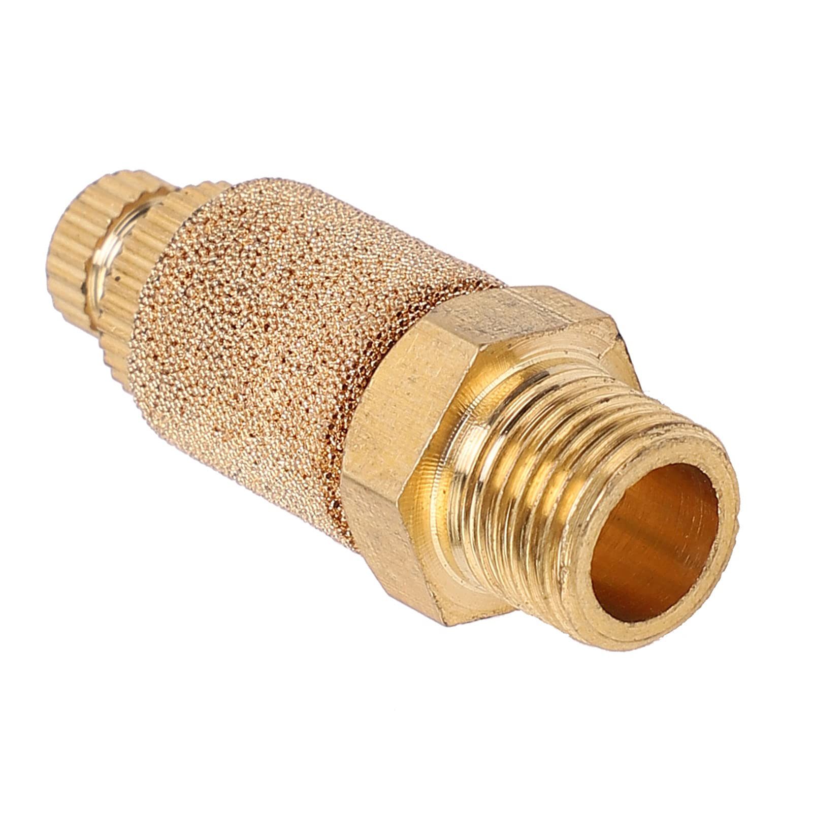 Valvola a farfalla pneumatica per silenziatore PT3/8, valvole a cilindro in ottone per componenti industriali, silenziatori per elettrovalvole con riduzione del rumore da 10 pezzi