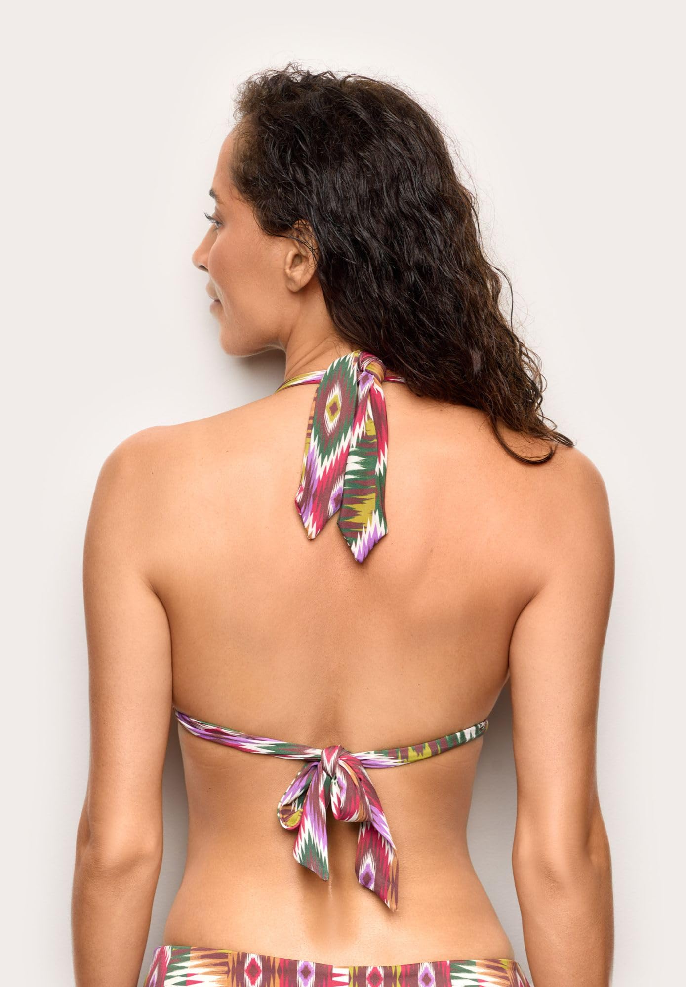 YAMAMAY - Bikini Parte Alta a Triangolo Senza Ferretto, Imbottitura Removibile, Donna, Kaya, Multicolore, Stampato