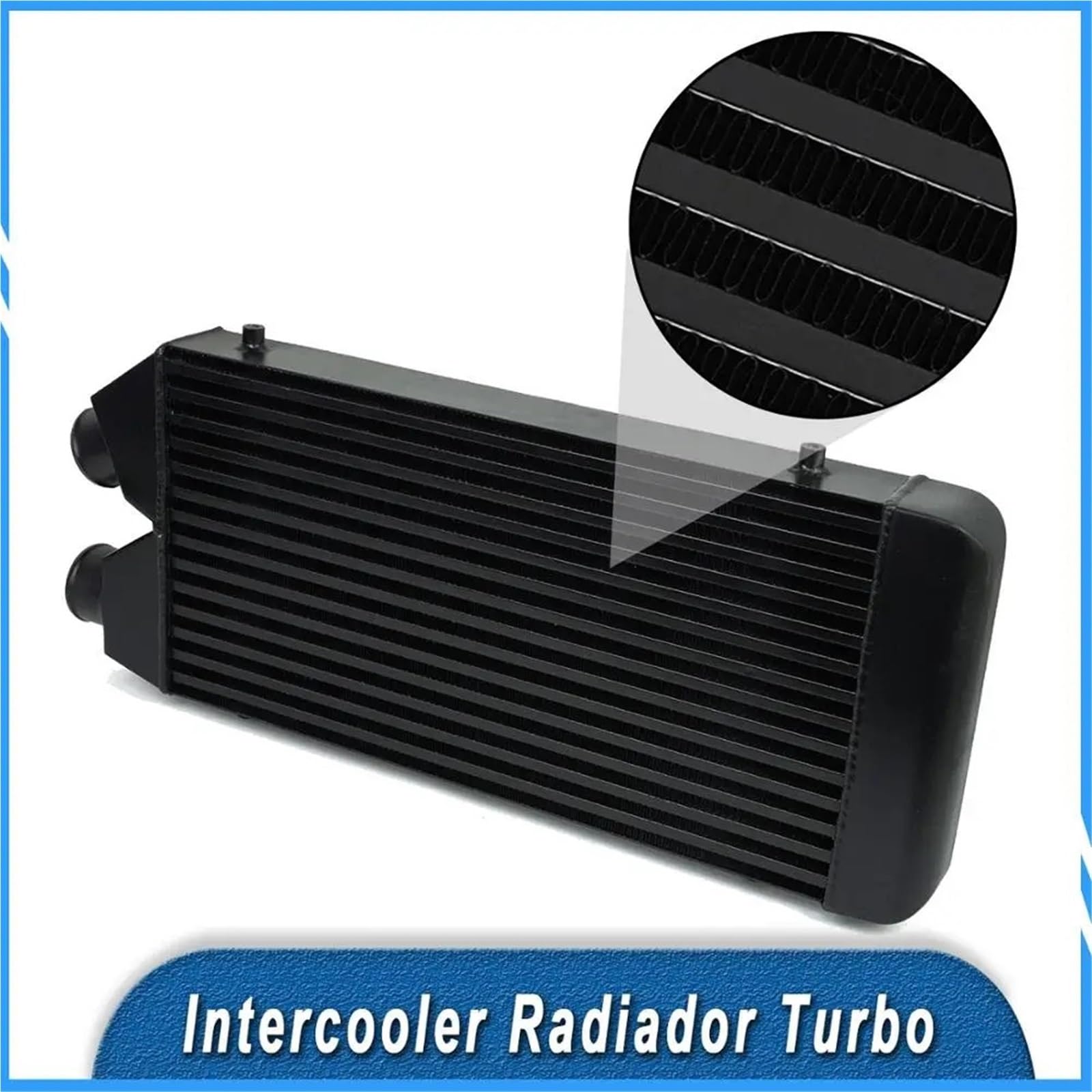 Radiatora Steam Deck Intercooler Car Turbo Radiator 530 * 280 * 70mm Jednostronna Aluminiowa Płyta Prętowa Struktura Zimnego Powietrza Wlot Chłodnicy Wylot Zestaw Chłodzący