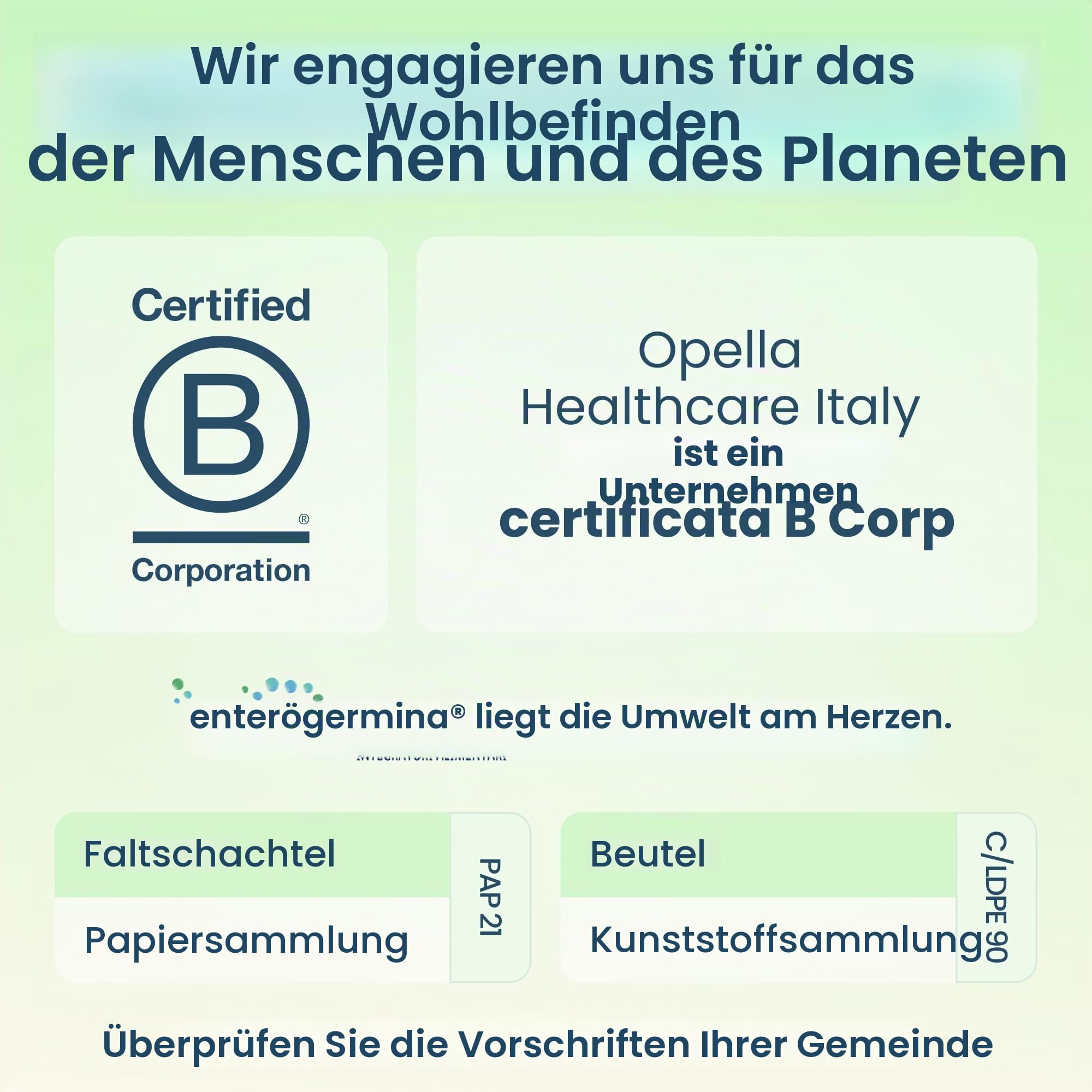 Enterogermina Schwellungen, probiotische Molkereien, Präbiotika für Erwachsene – Nahrungsergänzungsmittel mit Verdauungsenzymen und pflanzlichen Extrakten gegen Bauchschwellung und Schwellungen des