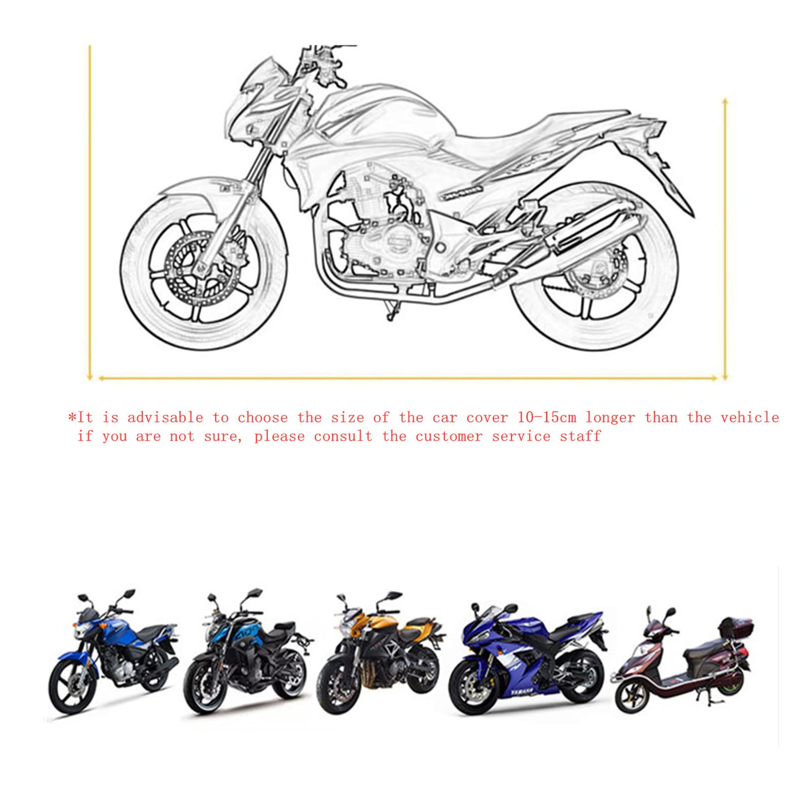 Motorfiets Cover All Season Outdoor Bescherming Regenweer