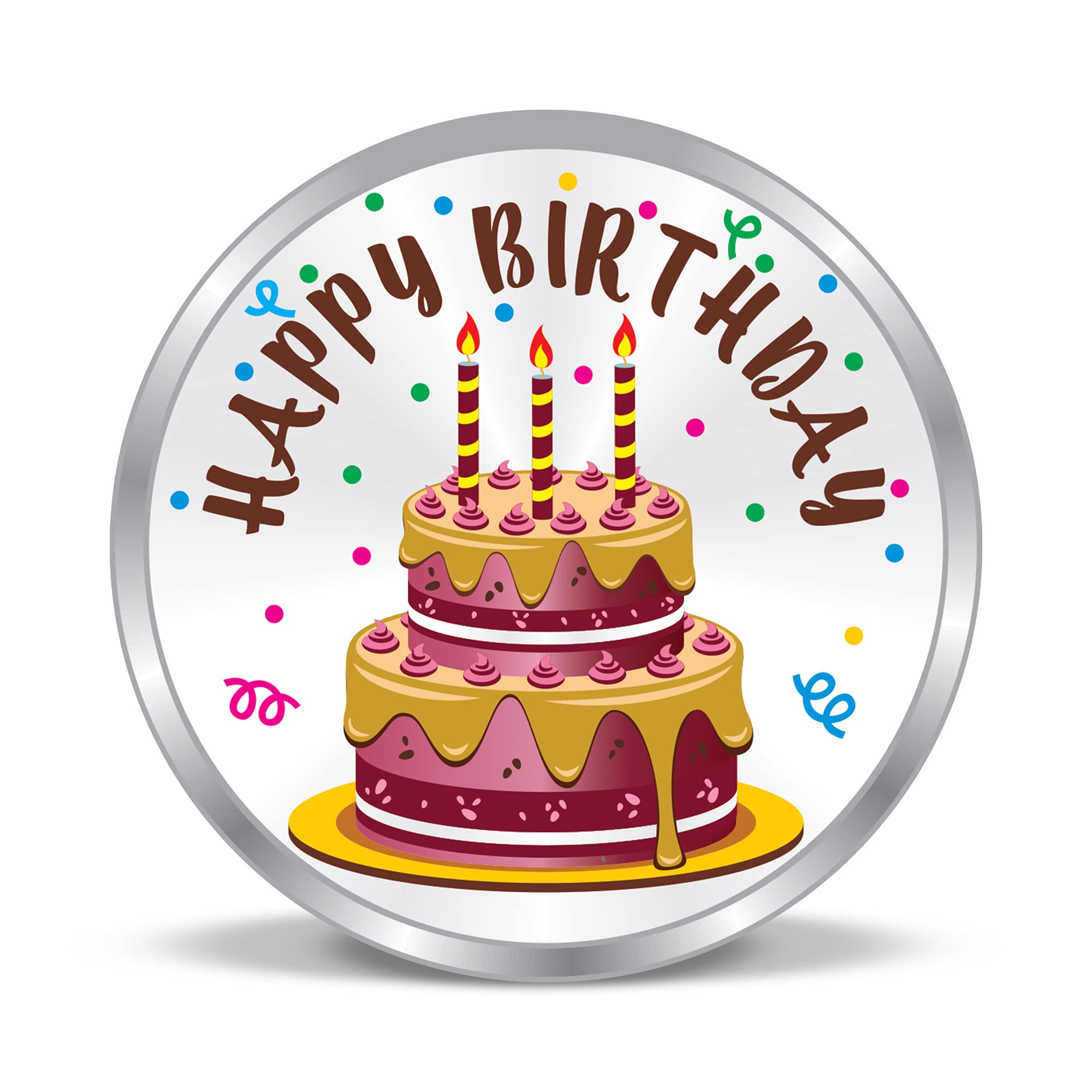 BIS Hallmarked Silver Coin Personalised Customised Birthday Celebration Gift Colorful Design 999 Pure by ACPL-image-16