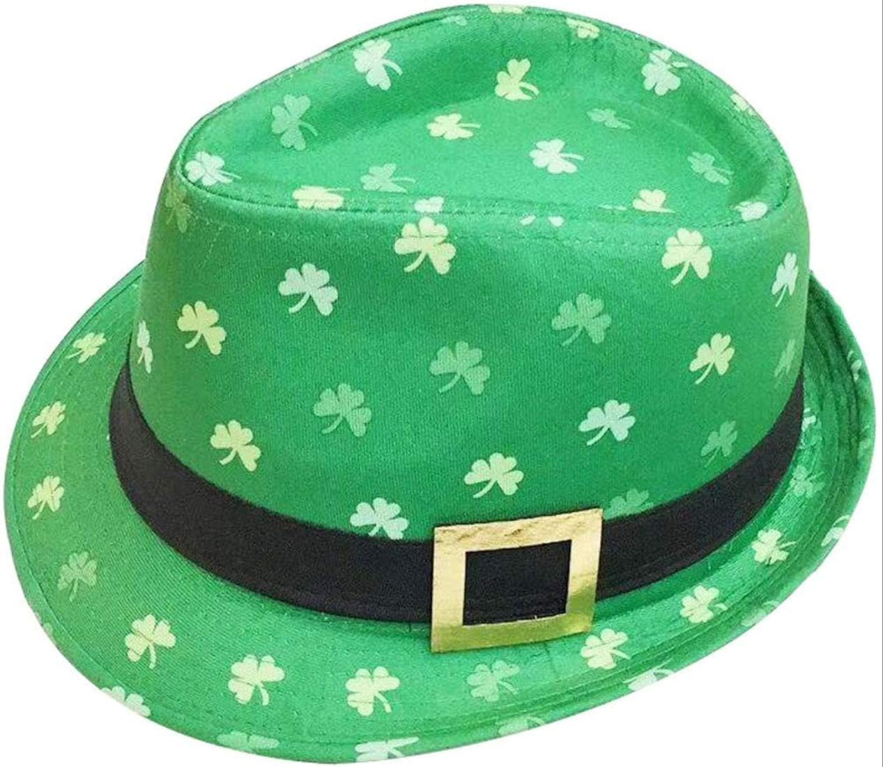 Buy Adults Irish Hat - Green Trilby Hat 