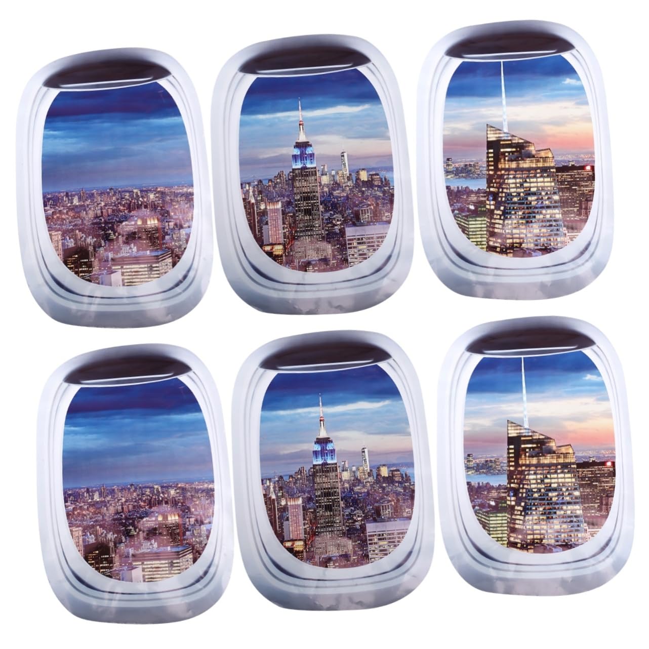 Sticker Fenêtre Avion Phosphorescent Tofficu - 6 Pièces Amovibles