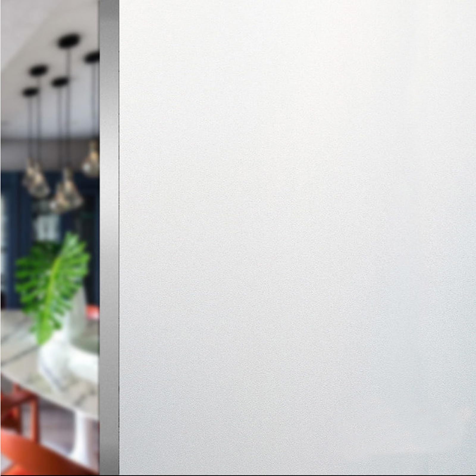 Lámina de Espejo para Ventanas 100 x 100 cm Electrostaticos Anti-UV Película para Ventana Anti UV de Privacidad Pantalla de Privacidad para Oficina Cocina, Blanco Mate