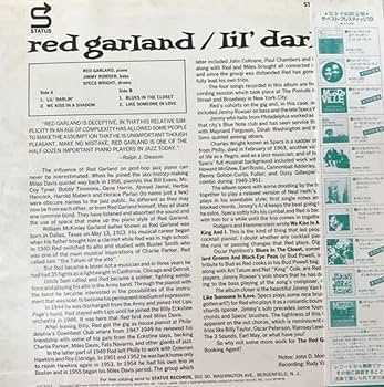 ジャズレコード　レッドガーランド/リル・ダーリン Amazon.co.jp: レッド・ガーランド/リル・ダーリン アナログ名盤 LP