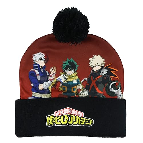 Bioworld My Hero Academia Beanie Deku Shoto Bakugo Sublimated Knit