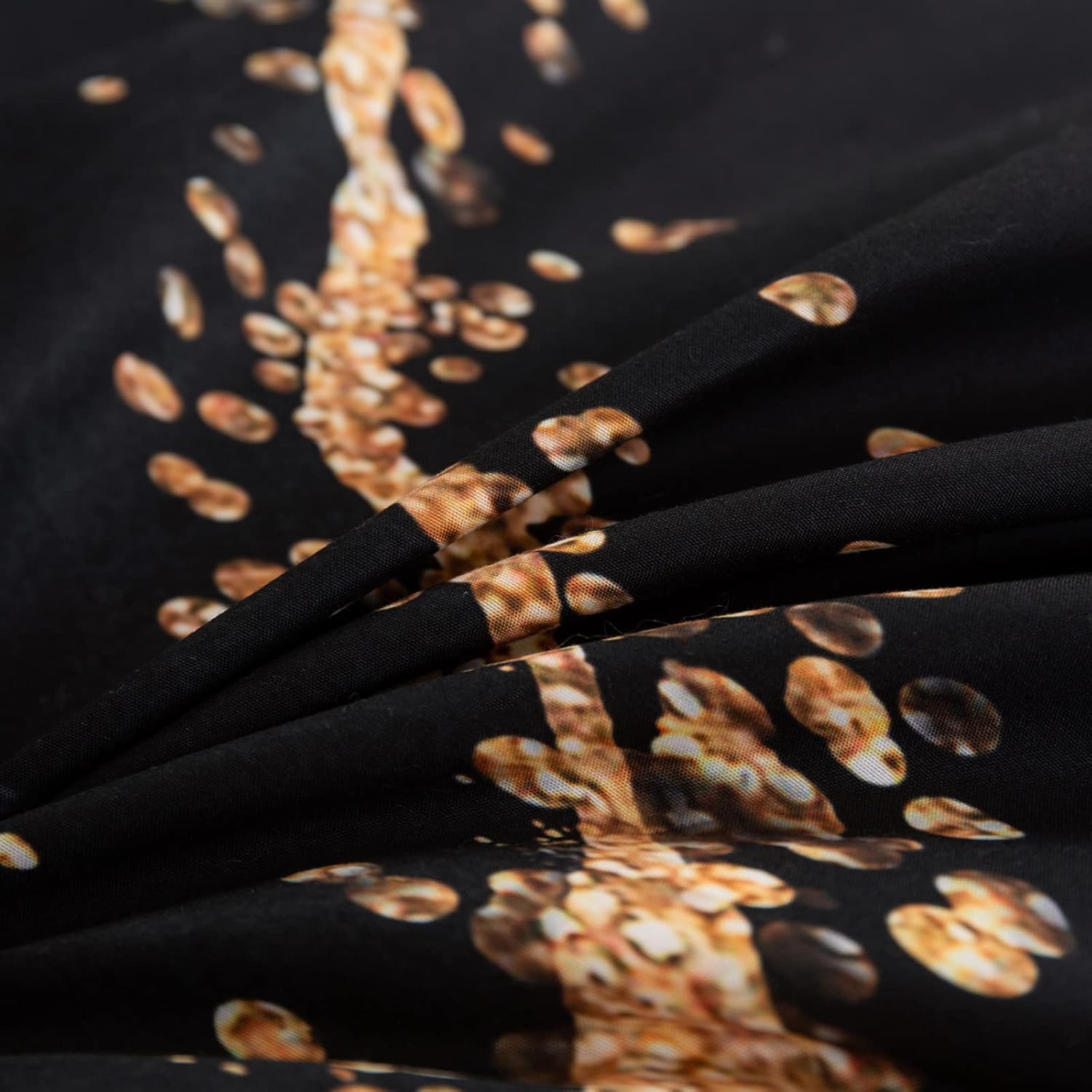 Tailor Shop Marble Bedding Set Soft Microfiber Black and Gold Comforter Set Queen Size for Kids Men and Women with 1 Marble Comforter and 2 Pillowcases - Image 6