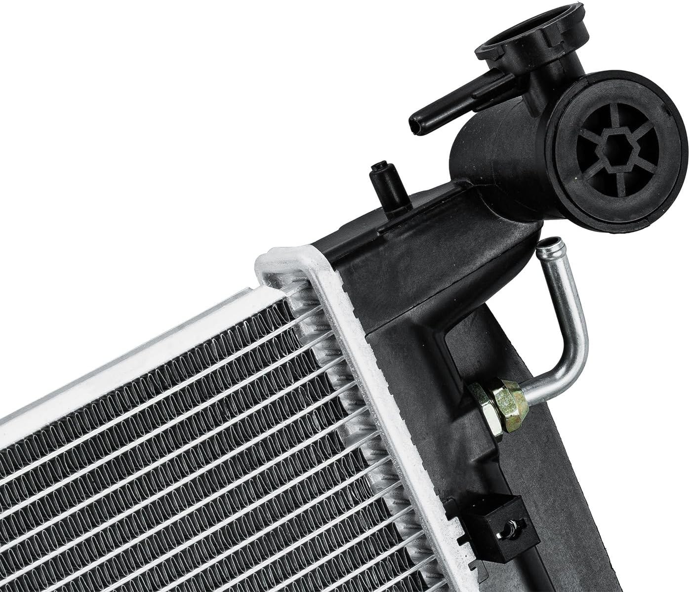 CU2428 Radiator Compatible with 2003-2008 Toyota Corolla Matrix 1.8L L4 Gas & 2003-2008 Pontiac Vibe, 16410YZZAR, 88969096, GM3010414, TO3010271 Aluminium Core Cooling Radiator