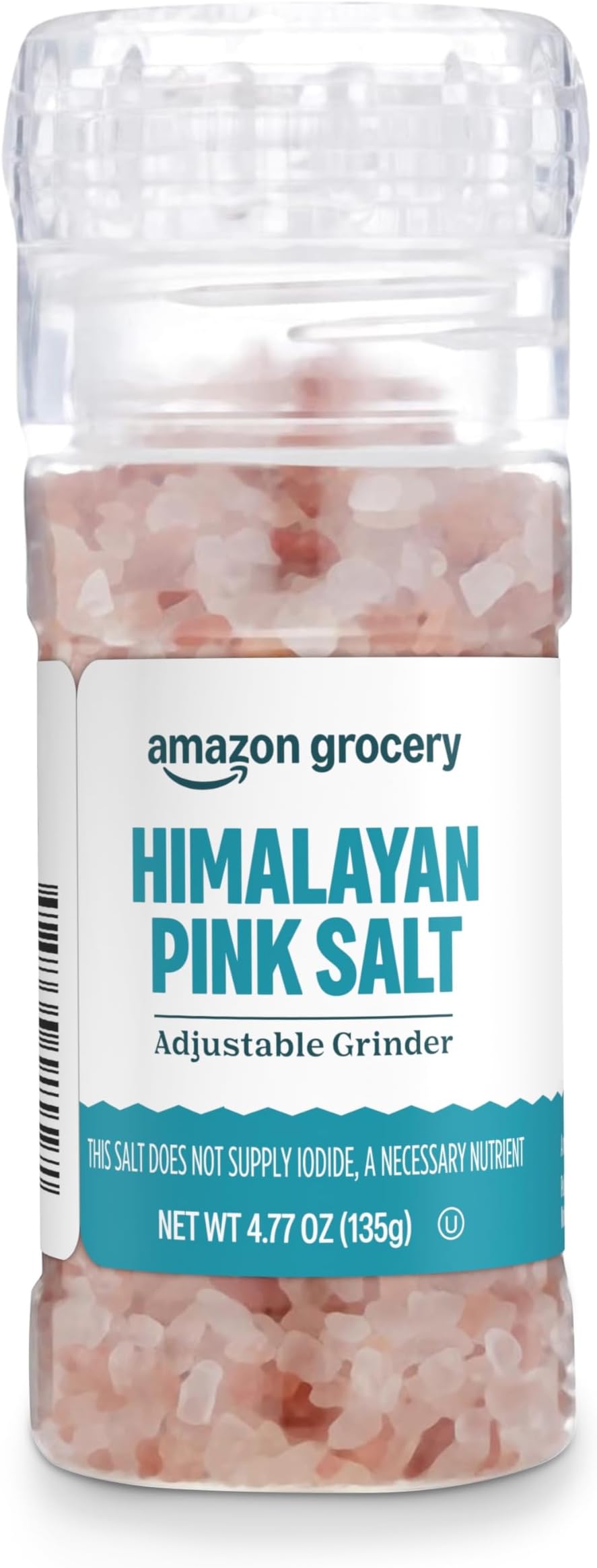Himalayan Pink Salt Adjustable Grinder, 4.77 Oz