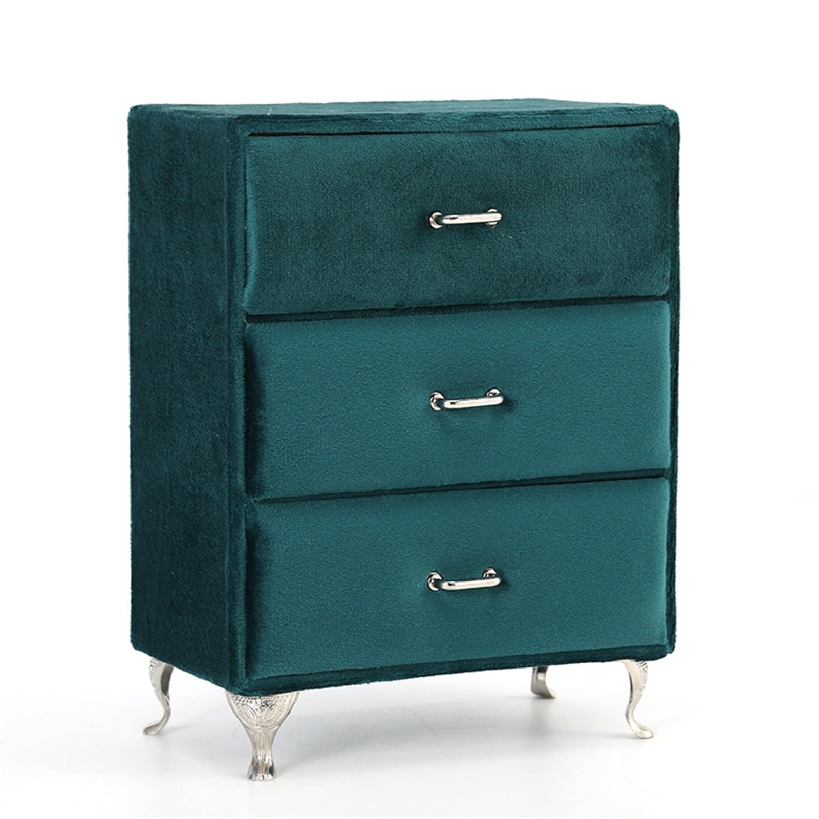 Pudełko Na Biżuterię Flanelowy Organizer Na Biżuterię Mały Organizer Na Biżuterię W Kształcie Sofy Lustro Do Makijażu Organizer Na Pierścionki Biżuteria Organizer Na Makijaż Etui ，Azul-D