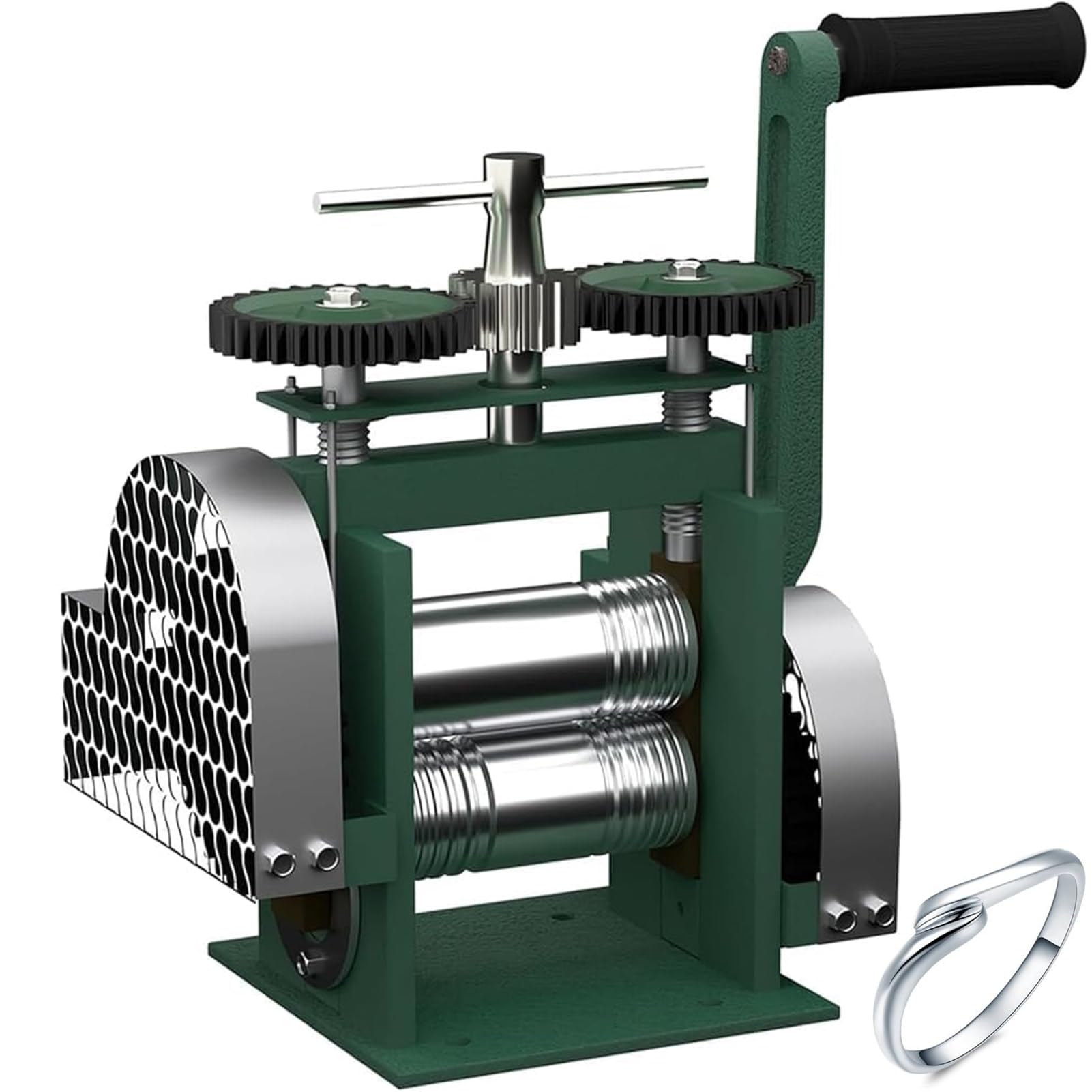 ZHJOPP Jewelry Rolling Mill Press Tool for Metal Sheet, Wire, Square & Half-Round - DIY Jewelry Making Tool for Crafting and Metalworking