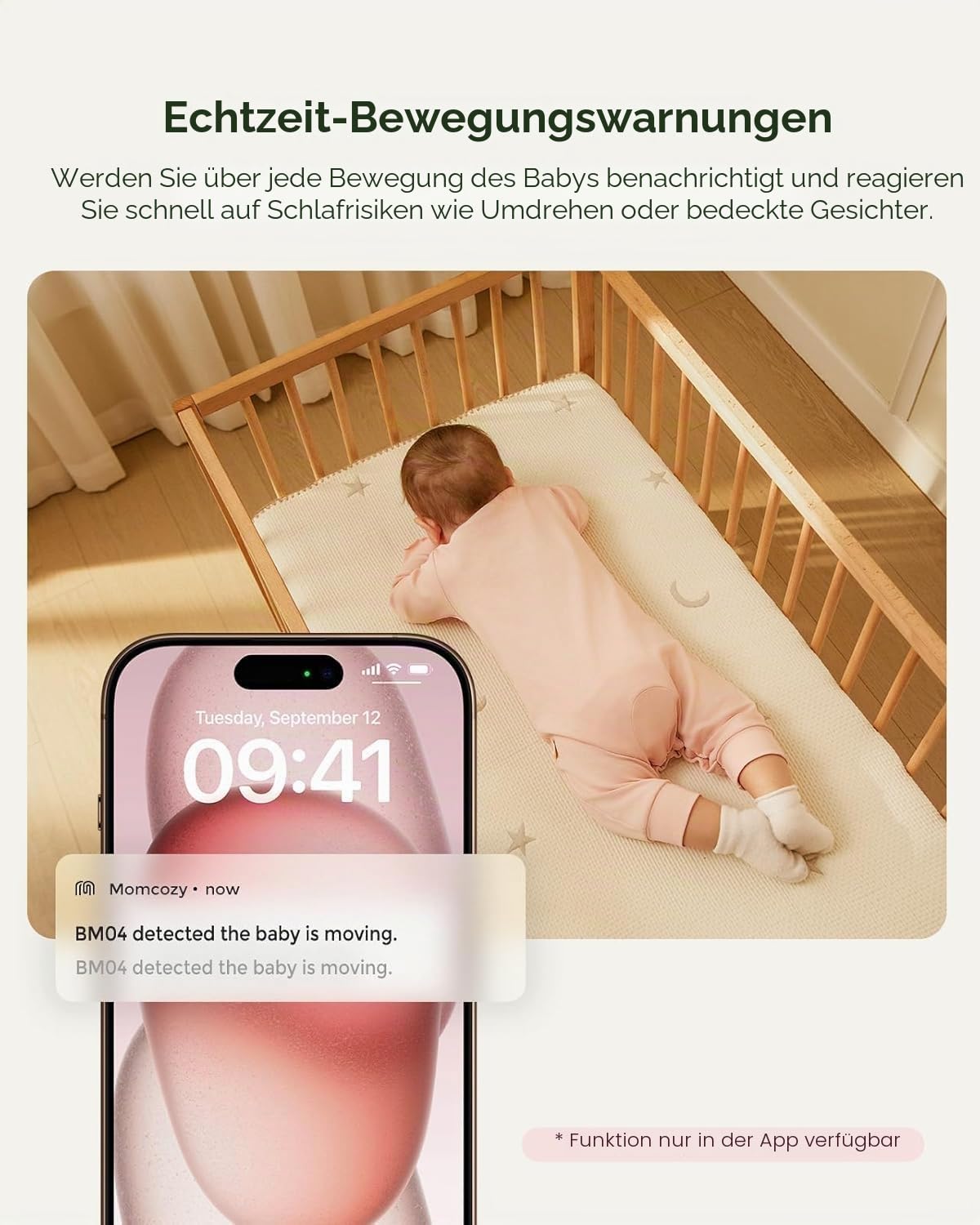 Momcozy BM04 babyphone mit 2 Kamera, 5 Zoll Smart WLAN Baby Monitor