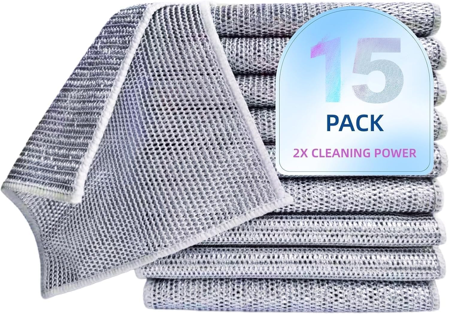 FIRIS 15 Pack Non Scratch dish wash cloths for kitchen & Cleanning Brush | Reusable Scrubber Dish cloth for Utensils | Multipurpose Mesh wire cloth for kitchen | Metal Wire Cleaning Cloth (B0D11PRKSC) Amazon Price History, Amazon Price Tracker