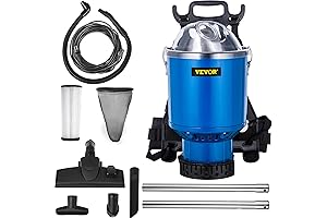 VEVOR Backpack Vacuum Cleaner, 5-IN-1 Lightweight Backpack Vacuum Cleaner, HEPA Filtration Vacuum...