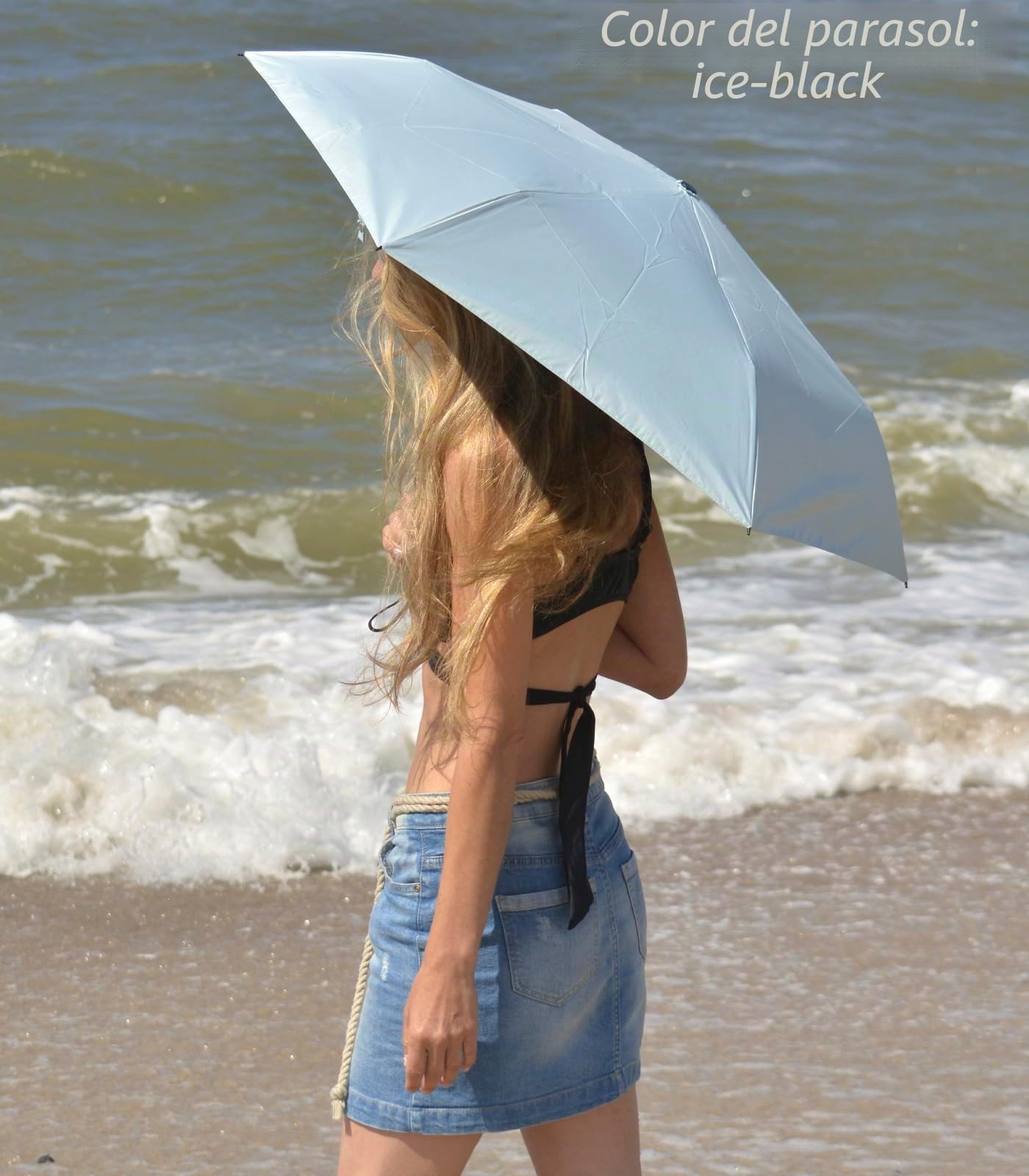 iX-brella Mini paraguas con cierre automático con protección UV y contra el calor
