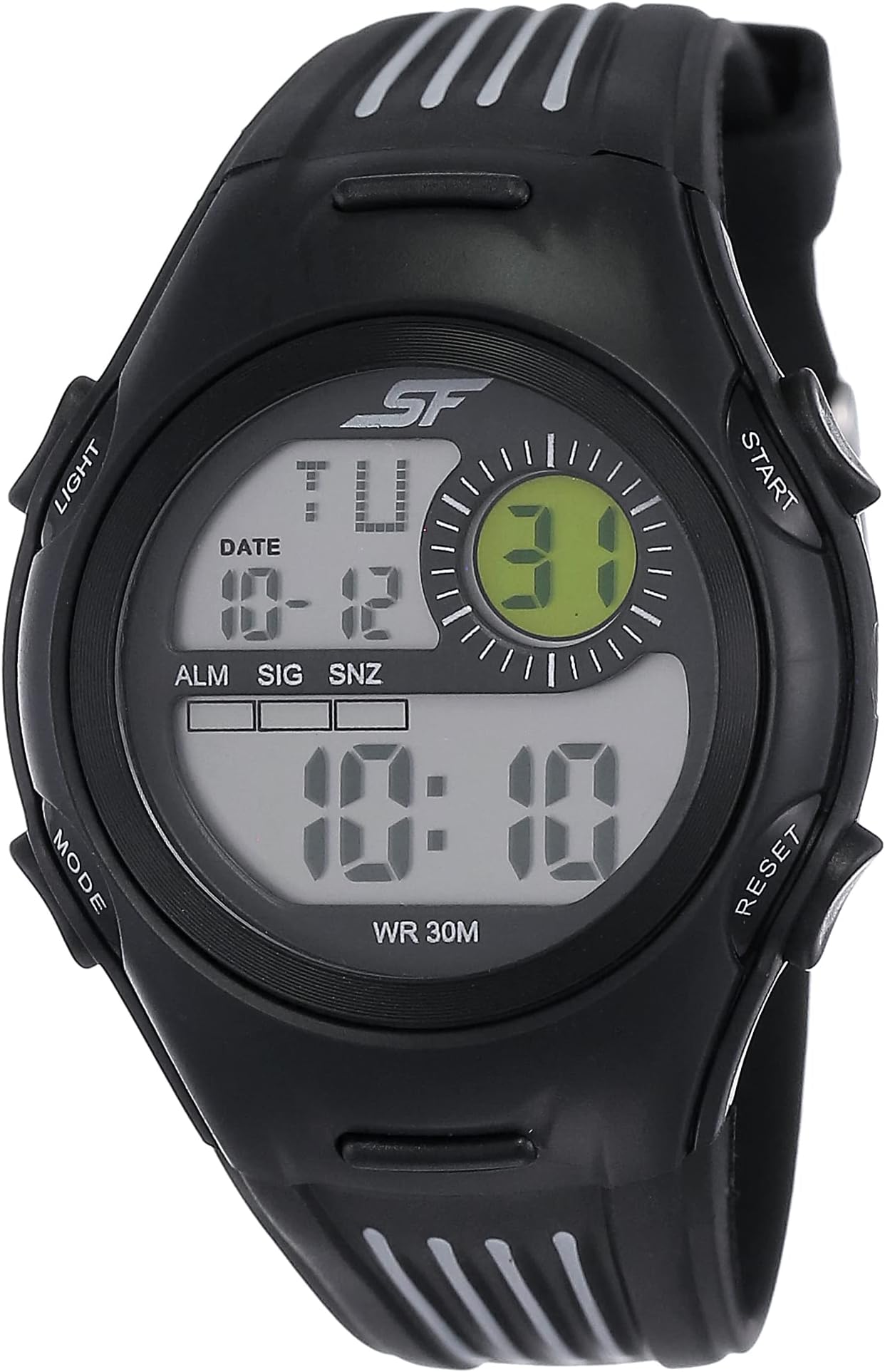 SF Digital Grey Round Dial Men's Sport Watch-NN77072PP04