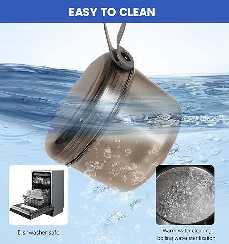 Miniatura 7 de Estuche de baño de viaje a prueba de fugas para dentaduras postizas completas, copas de dentadura para remojar dentaduras, vasos para dentaduras