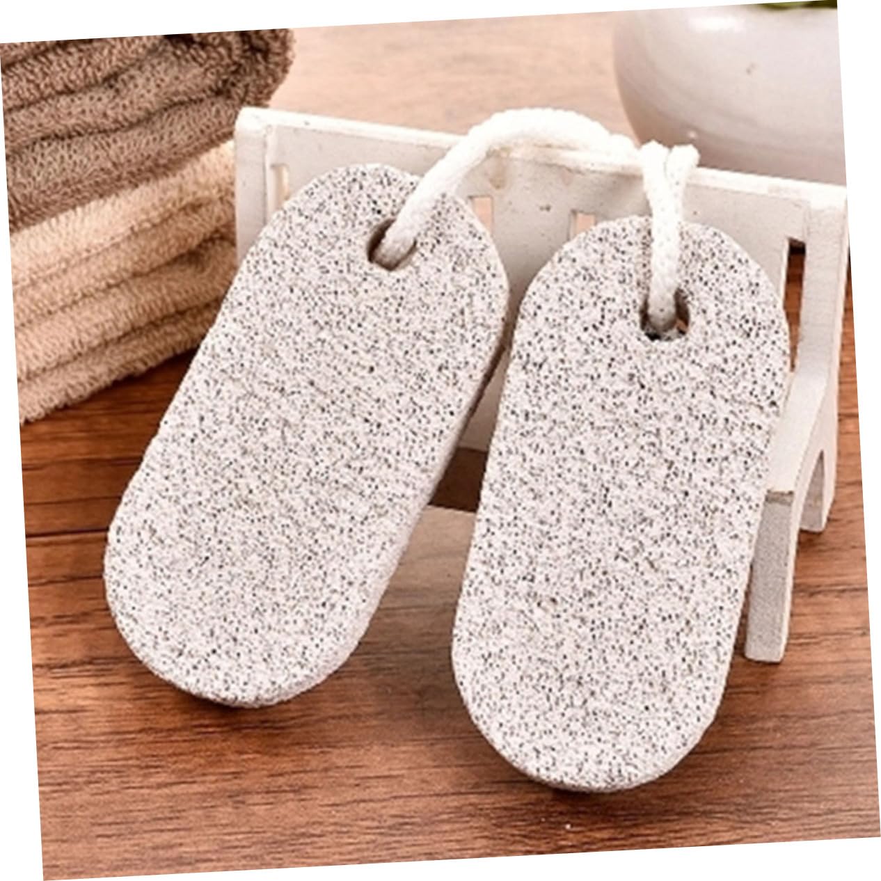 Piedra Volcánica para Pies 20 Piezas, Exfoliante de Pedicura